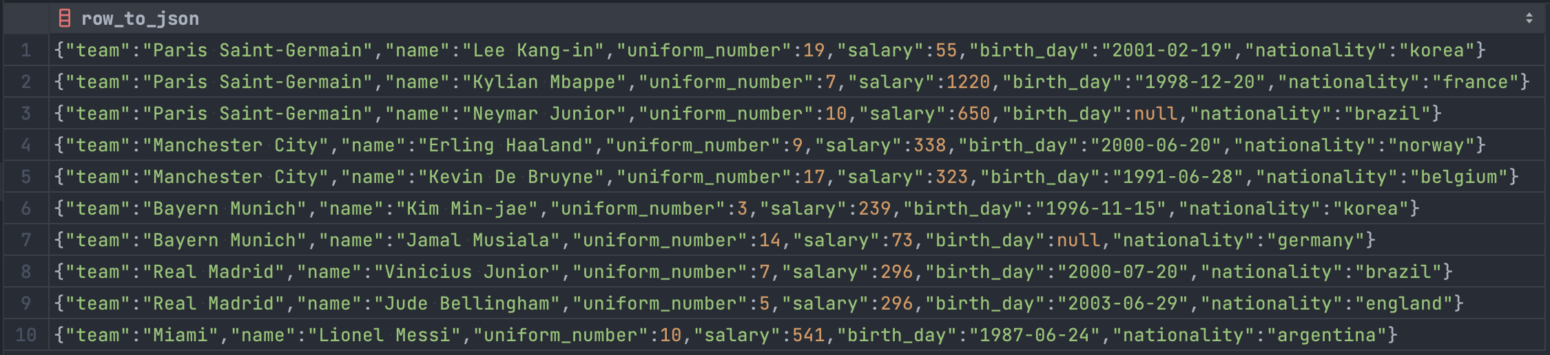 row_to_json